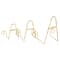 Gold Metal Scroll Hanging Wall Rack Display Easel Set